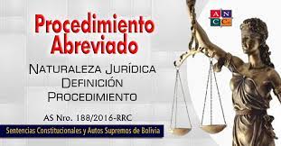 Requisitos Para El Procedimiento Abreviado Bolivia