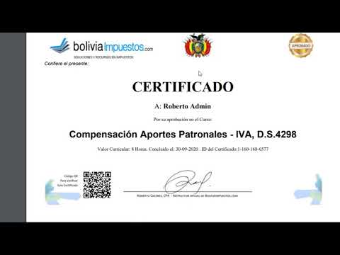 Requisitos para Dar Certificados de Cursos Bolivia