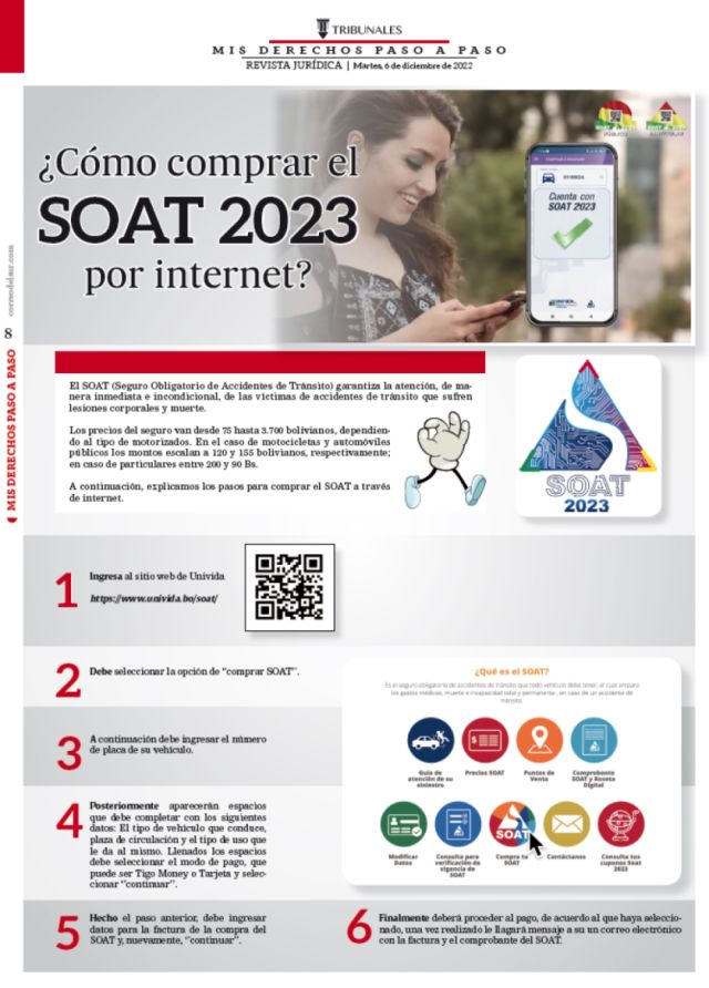 ¿Qué requisitos se necesita para comprar SOAT 2023 Bolivia?