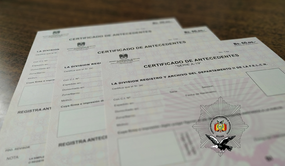 Requisitos para Obtener Antecedentes Penales Bolivia