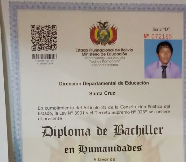 ¿Dónde se Sacar fotocopia legalizada de título de Bachiller La Paz Bolivia?